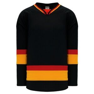 90’s Vancouver Canuck Pattern, Athletic Knit Hockey Jersey, Size Medium